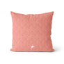 Coussin Petits chevrons corail