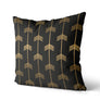 Coussin Chevrons couleur noir et or