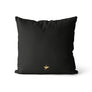 Coussin Chevrons couleur noir et or