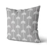 Coussin Chevrons couleur gris moyen