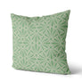 Coussin Effet dentelle vert 2 tons