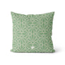 Coussin Effet dentelle vert 2 tons