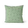 Coussin Effet dentelle vert 2 tons