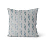 Coussin Flèches couleur gris et sarcelle
