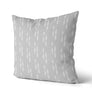 Coussin Flèches couleur gris pâle