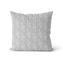 Coussin Flèches couleur gris pâle