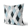 Coussin Losanges couleur bleu ciel