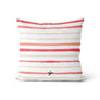 Coussin Rayures corail