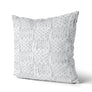 Coussin Effet tricot couleur blanc