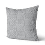 Coussin Effet tricot couleur gris moyen