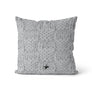 Coussin Effet tricot couleur gris moyen