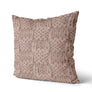 Coussin Effet tricot couleur nude