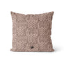 Coussin Effet tricot couleur nude