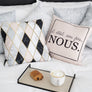 Coussin Losanges couleur nude