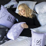 Coussin Chevrons couleur lilas