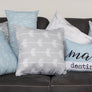 Coussin Effet tricot couleur blanc