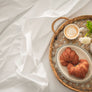 drap plat blanc 300 fils au pouce comme à l'hôtel