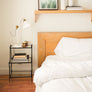 literie blanche comme à l'hôtel
