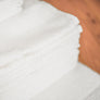 Serviette en pur coton avec bordure Dobby par Otelia Maison