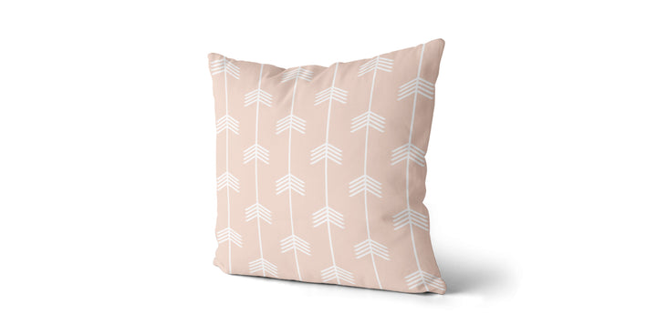 Coussin Chevrons couleur nude