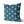Coussin Chevrons couleur sarcelle
