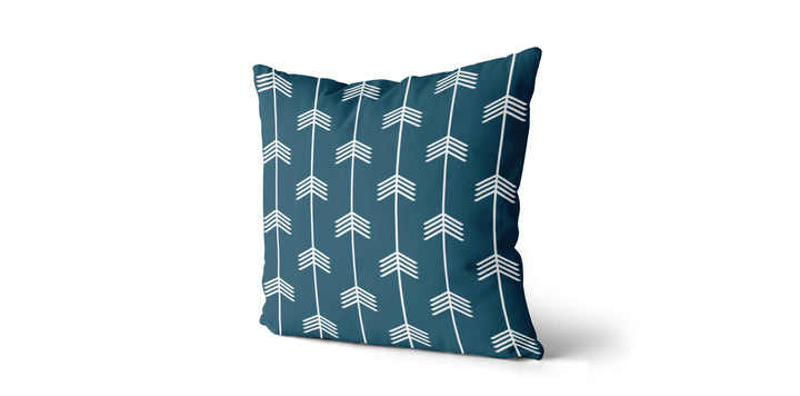 Coussin Chevrons couleur sarcelle