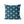 Coussin Chevrons couleur sarcelle
