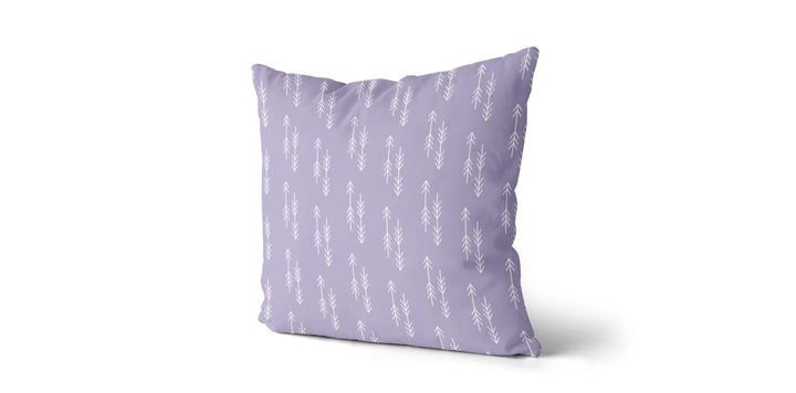 Coussin Flèches couleur lilas