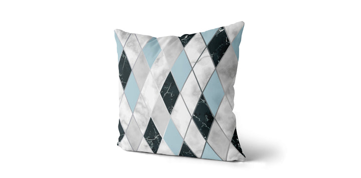 Coussin Losanges couleur bleu ciel