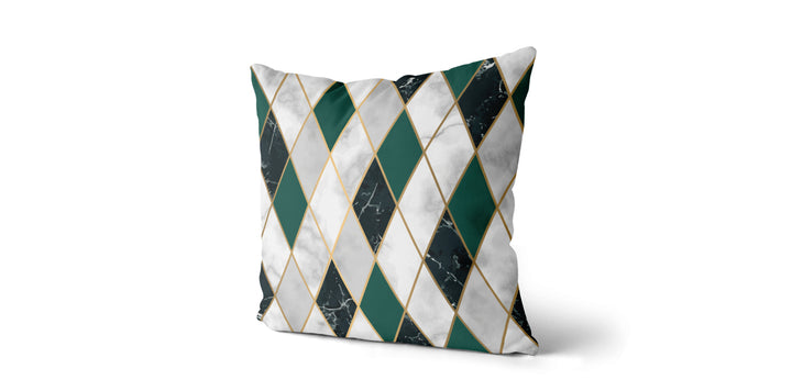 Coussin Losanges couleur vert manan