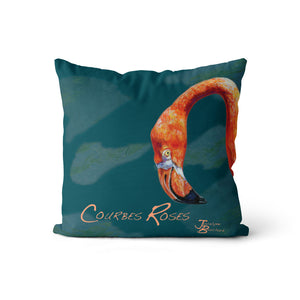 Coussin Courbes roses